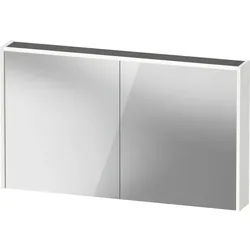 Duravit D-Code Spiegelschrank Verspiegelt DC7108018180000 1200x700x148, Weiß Matt, Steckdose, LED Beleuchtung