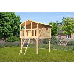 AKUBI Spielturm Unfug, BxTxH: 155x198x309 cm beige