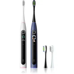 Oclean X Lite Duo Set Zahnbürste mit Schalltechnologie + Ersatzbürstenköpfe Blue+Grey