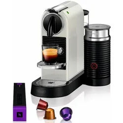 Nespresso Kapselmaschine »CITIZ EN 267.WAE von DeLonghi, White«, inkl. Aeroccino Milchaufschäumer, Willkommenspaket mit 7 Kapseln Nespresso white