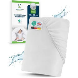 Sensalou Spannbettlaken wasserdicht 50 x 90 cm Inkontinenz Spannbetttuch 1 St