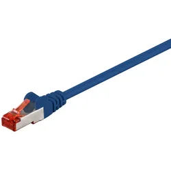 Goobay CAT 6 Patchkabel, S/FTP (PiMF), Blau 3m LSZH halogenfrei, Kupfer