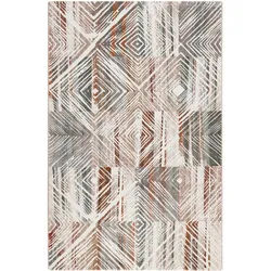 Esprit Webteppich , Grün, Multicolor, Rostfarben , Textil , Abstraktes , rechteckig , 133x200 cm , Textiles Vertrauen - Oeko-Tex®, Hohenstein, AZO-frei, Oeko-Tex® Standard 100 , für Fußbodenheizung geeignet, in verschiedenen Größen erhältlich, Fasern thermofixiert (heatset), lichtunempfindlich, pflegeleicht, strapazierfähig, leicht zusammenrollbar , Teppiche Und Böden, Teppiche, Webteppiche
