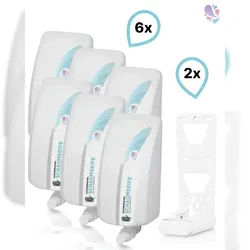 Blanc HYGIENIC SET: Schaumseife mild 6x 1-Liter, 15.000 Anwendungen + 2x Lavela Spender - PRODUKTSET