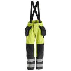 Snickers ProtecWork, wasserdichte Softshell-Arbeitshose, Klasse 2 27 signalgelb-navy