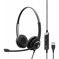 EPOS SENNHEISER IMAPCT SC 230 USB Headset monaural (Kabelgebunden), Office Headset, Schwarz