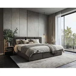 Mid.you Familienbett , Schwarz , Textil , H3 , 210x200 cm , Bettkasten, gepolstertes Kopfteil, Stoffauswahl, in verschiedenen Größen erhältlich , Schlafzimmer, Betten