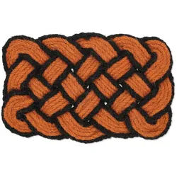 Relaxdays FUßMATTE Kokos , Orange , Textil , 75x45 cm , Teppiche und Böden, Schmutzfangmatten, Fußmatten