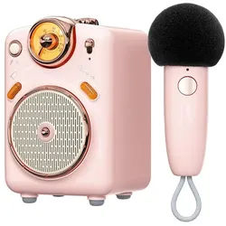 Fairy-OK Retro Mini Karaoke Speaker - Pink