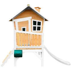 Ambia Garden Spielhaus Robin , Braun, Weiß , Holz, Kunststoff , Zeder , 264x203x177 cm , Fsc, EN 71 , Freizeit & Co, Gartenspielzeug, Spielhäuser