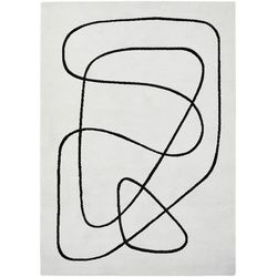 Esprit Webteppich , Schwarz, Weiß , Textil , Abstraktes , rechteckig , 120x170 cm , Textiles Vertrauen - Oeko-Tex®, Hohenstein, AZO-frei, Oeko-Tex® Standard 100 , für Fußbodenheizung geeignet, in verschiedenen Größen erhältlich, Fasern thermofixiert (heatset), lichtunempfindlich, pflegeleicht, strapazierfähig, leicht zusammenrollbar , Teppiche Und Böden, Teppiche, Webteppiche