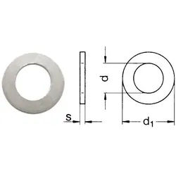 DIN 125 A / ISO 7089 Scheiben Niro A2 - 3,2 / 0,011 / 7