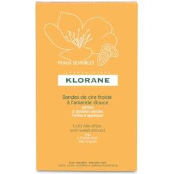Klorane Kaltwachsstreifen mit Süssmandel für Beine