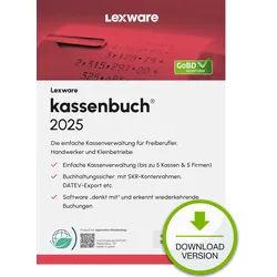 Lexware kassenbuch 2025 - (v. 22.00) - Abonnement-Lizenz (1 Jahr)