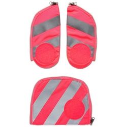 ergobag Schulzubehör Fluo-Zip Set mit Reflektorstreifen, 3-tlg. ab 2019 Pink