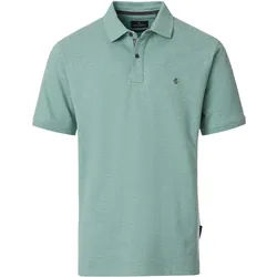 Poloshirt CASAMODA "CASAMODA Polo-Shirt uni", Herren, Gr. 5XL, mint, 95% Baumwolle, 5% Elasthan, Shirts