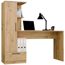 Raumhirsch Furniture Schreibtisch Artisan 143/140/50 , Eiche Artisan , Holzwerkstoff , Rechteckig , 143x140x50 cm , Büromöbel, Schreibtische, Schreibtische