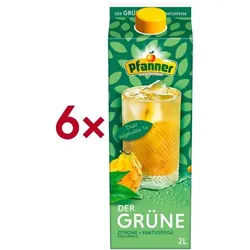 PFANNER Eisteegetränk »Der Grüne - Zitrone & Kaktusfeige« 6 Stück je 2 L gelb