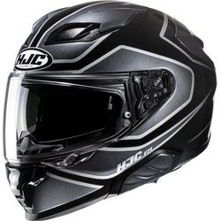 HJC F71 Idle Helm, schwarz-grau-silber, Größe 2XL