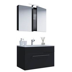 VCM my bath Badmöbel-Set Badinos 914815 schwarz 60,0 x 46,0 x 50,0 cm