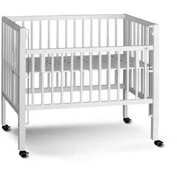 tiSsi Beistellbett , Weiß , Holz , Buche , massiv , 94x56x94 cm , höhenverstellbar, sehr stabil , Babymöbel & Kindermöbel, Babyzimmer, Babybetten