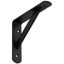 SO-TECH® Wandregalhalter Regalkonsolen mit Querstrebe zur Stabilisierung, 1-tlg., 150 x 125 x 30 mm, schwarz, pulverbeschichtet schwarz 3 cm x 12.5 cm x 15 cm