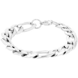 Adelia ́s Armband Unisex Armband aus Edelstahl 21 cm, Ideal zum Verschenken – schlicht und stilvoll silberfarben