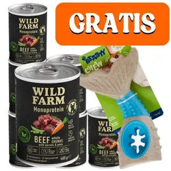 Wild Farm Monoprotein Rindfleisch 6x400g hypoallergenes Hundefutter