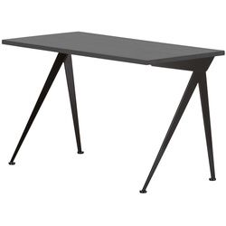 Vitra Schreibtisch Compas Direction braun, Designer Jean Prouvé, 73x125x60 cm