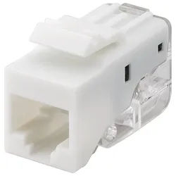 Goobay Keystone Modul RJ45 CAT 5e, UTP - 18,11 mm Breite, Klemmleiste für LSA Montage (werkzeugfrei), SNAP-IN