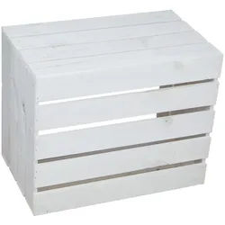 Kistenkolli Altes Land Allzweckkiste 4er set Obstkisten als Wohnwand / Raumtrenner "Johanna" 2 x mit / 2 (Spar-Set, 4er Set) braun 183 l