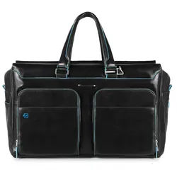 Piquadro Blue Square Reisetasche mit Laptop und iPad®-Fächern Schwarz