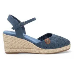 Refresh für Damen. 17263906-NAVY Sandalen 172639 blau (40), 5 bis 8 cm, Schnalle, Lässig