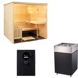 Sentiotec Sauna Komplettset Alaska View | Qube | 5 Pers.