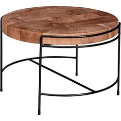 Mid.you Couchtisch , Akaziefarben , Holz , Akazie , massiv , rund , rund , 62x40x62 cm , FSC Mix , Wohnzimmer, Wohnzimmertische, Couchtische, Couchtische rund