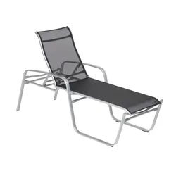 Sonnenliege Florida Plus - 11 - platin D69 - schwarz
