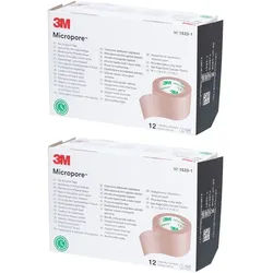 3M MicroporeTM Sparadrap chirurgisch beige 2,5 cm x 9,1 m