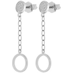 Adelia ́s Paar Ohrhänger Damen Ohrringe – Ohrstecker aus 925 Silber, Zum Verschenken – ideal zum einfach so silberfarben