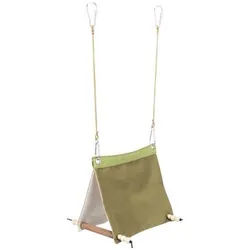 Hanging bird tent cotton 16 × 18 × 20 cm green