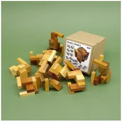 ROMBOL Denkspiele Spiel DUALL DUELL - höllisch schwieriges Puzzle, 3D-Puzzle, Holzspiel