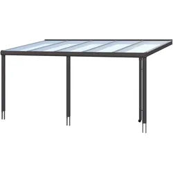 Skan Holz Aluminium Terrassenüberdachung Garda Breite 541 cm-541 x 307 cm (Gr. 2)-anthrazit