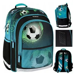 Starpak Schulrucksack Starpak Schulrucksack Football Jungen 1–3 Klasse Ergonomisch (1-tlg)