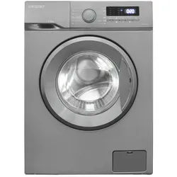 exquisit Waschmaschine WA57014-020A, 7 kg, 1400 U/min, 40 kWh, 37 L, 76 dB, Geräuschklasse B silberfarben