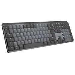 MX Mechanical Grafit, Clicky-Switches (Leise), DE-Layout (Qwertz), Logi Bolt Adapter, Bluetooth, USB-C, Unterstützt von Logi Options+