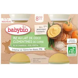 Babybio Kosko-Milchreis Korsikanische Klemmentinen ab 8 Monaten