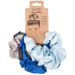 GLOV - Scrunchies Satin Blue Haarreifen & -bänder