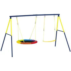 Aiyaplay Schaukelgestell Stahl Oxford-Gewebe Mehrfarbig , Multicolor , Metall , 160x265 cm , unisex , Freizeit & Co, Gartenspielzeug