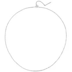 Hey Happiness Lange Kette aus Edelstahl, Anker Schlange Kette zur Auswahl, 18K vergoldete Basic Kette ohne Anhänger zum Kombinieren, wasserfest silberfarben
