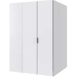 Boxxx Begehbarer Eckschrank , Weiß , Metall , 9 Fächer , 135.2x197x127 cm , BQ - Bündnis für Qualität, Made in Germany, DIN EN ISO 9001 , in verschiedenen Größen erhältlich , Schlafzimmer, Kleiderschränke, Eckschränke