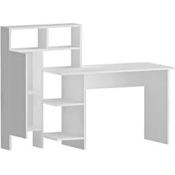 Habitat Garten Schreibtisch bugra weiss , Weiß , Holz , 60x111x135 cm , Büromöbel, Schreibtische, Schreibtische